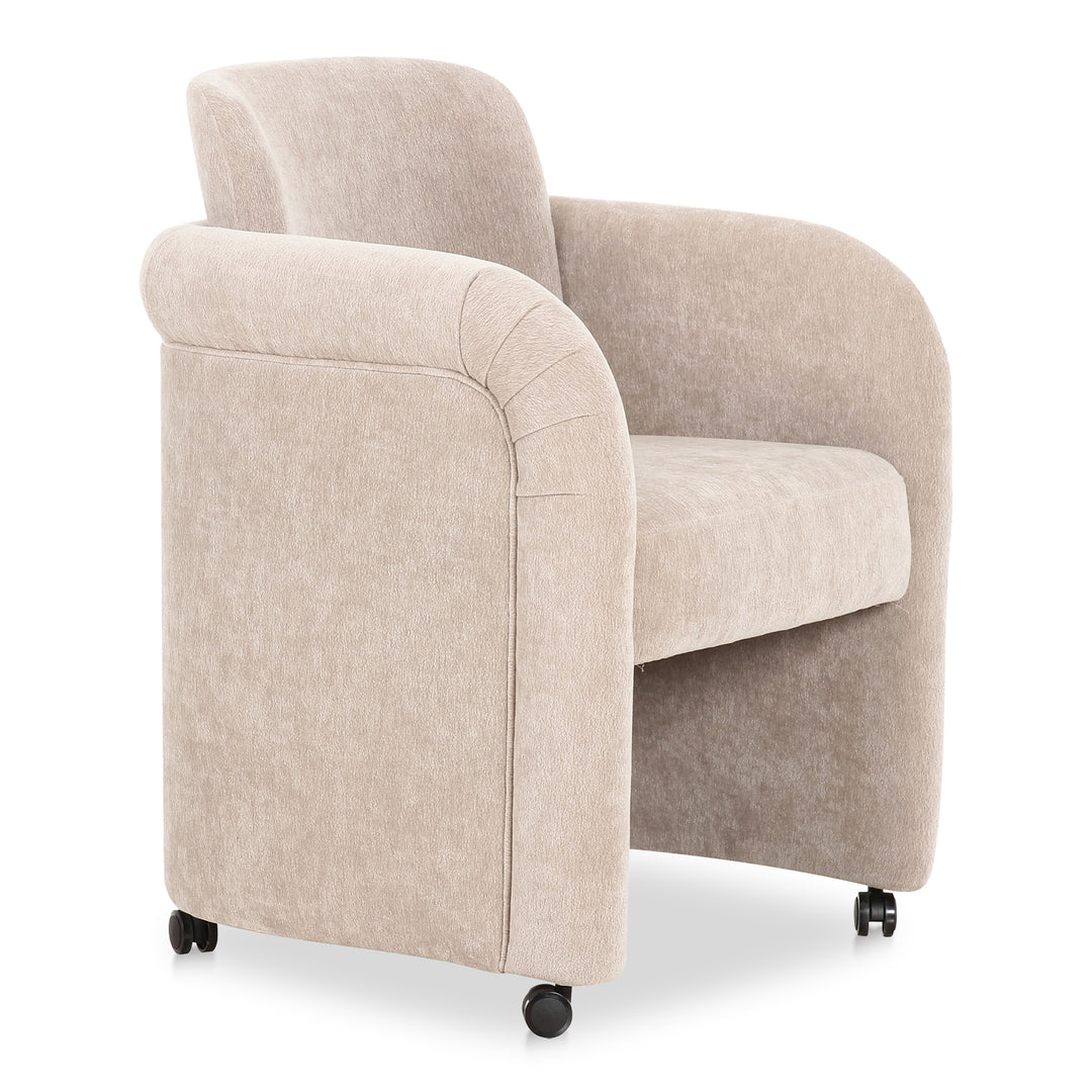 Elegant Swivel Dining Stool with Floating Seat Design