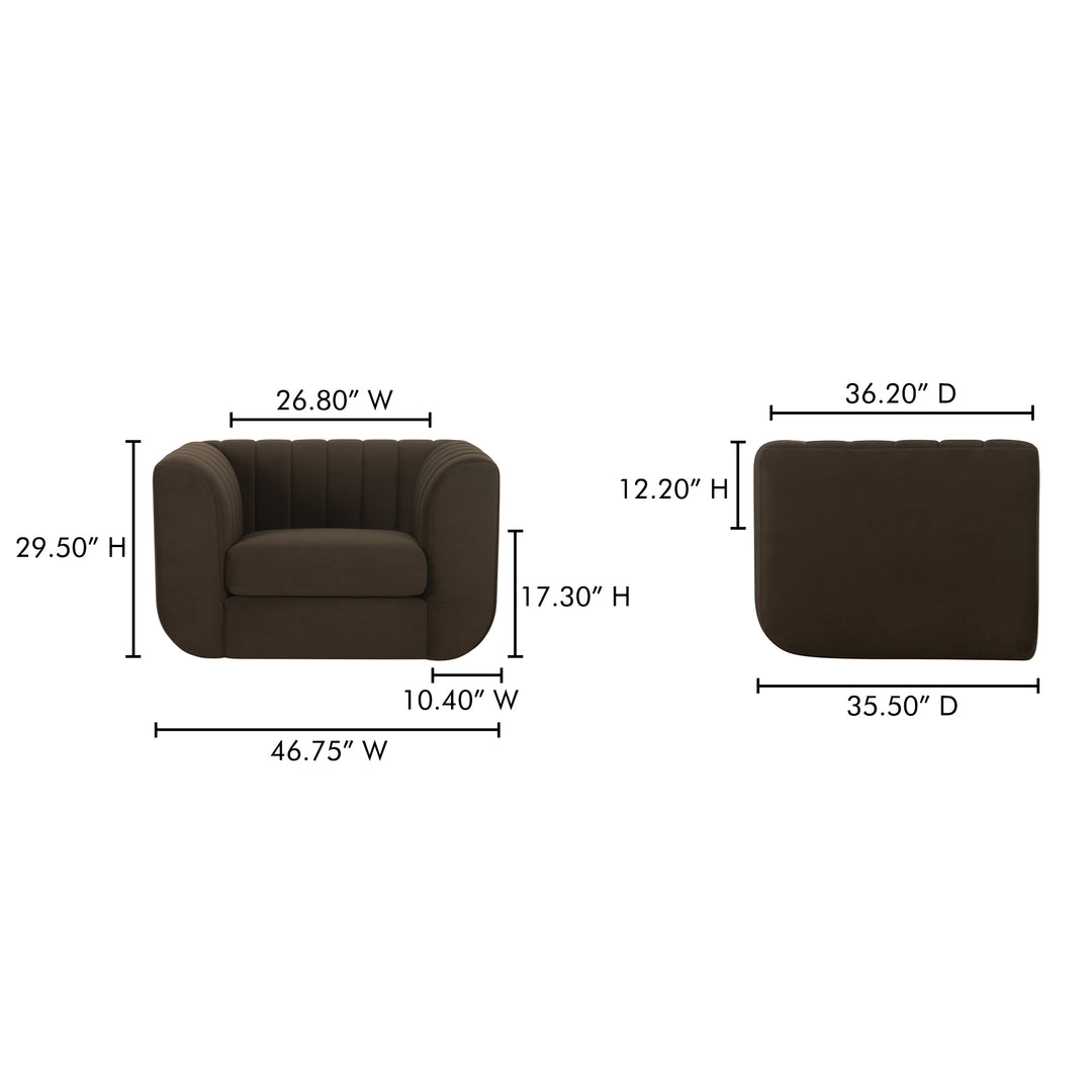 Luxe Curve Lounger: Modern Art Deco Inspired Seating