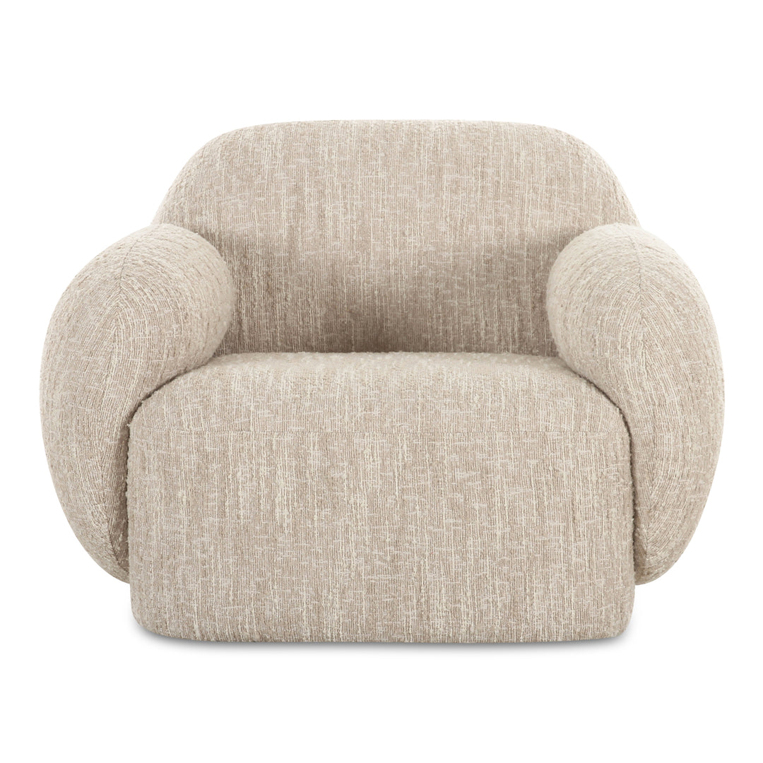 Modern Velvet Curve Lounge Chair