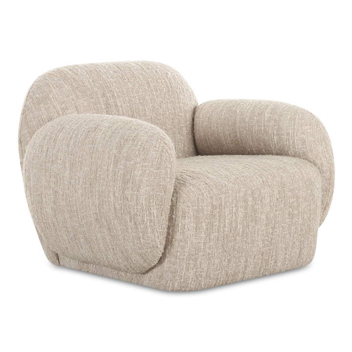 Modern Velvet Curve Lounge Chair