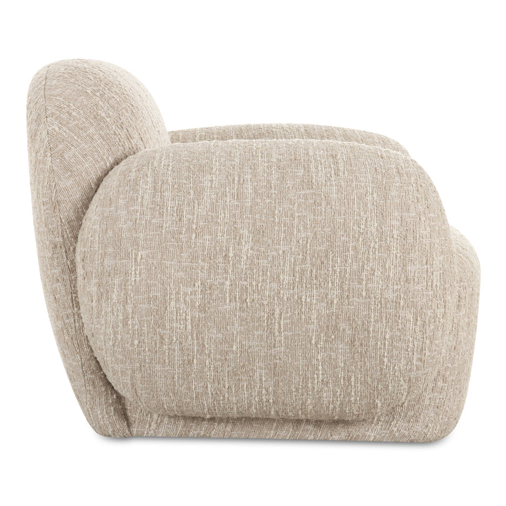Modern Velvet Curve Lounge Chair