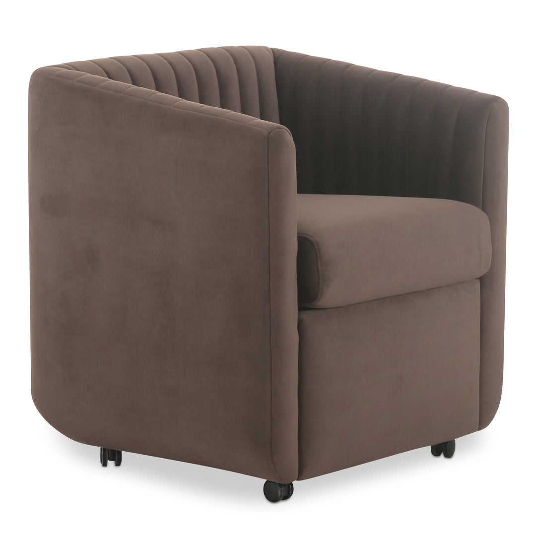 Elegant Velvet Swivel Diner Chair