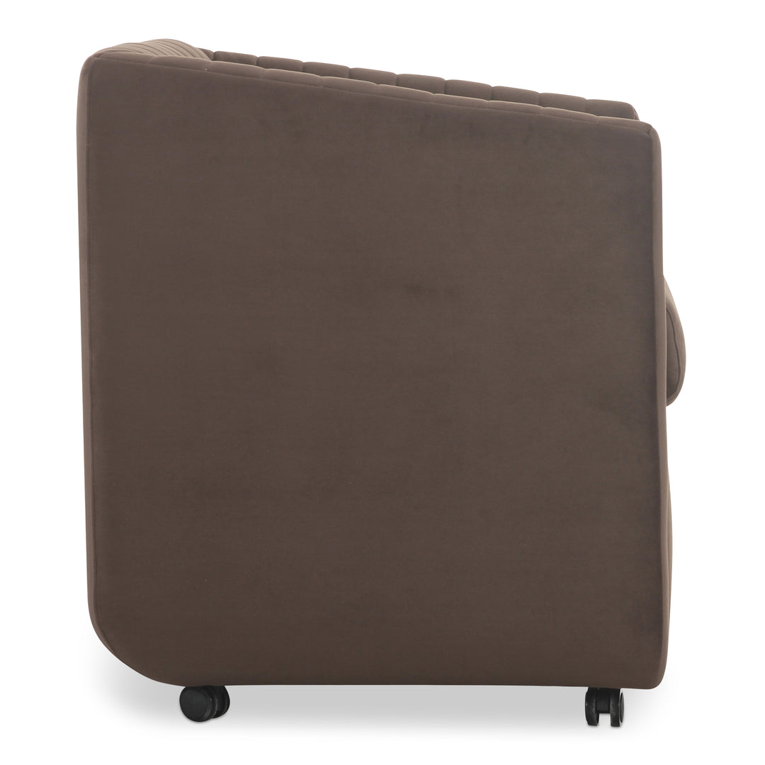 Elegant Velvet Swivel Diner Chair