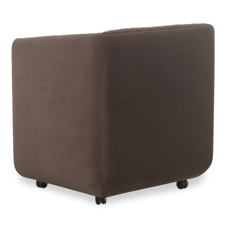 Elegant Velvet Swivel Diner Chair