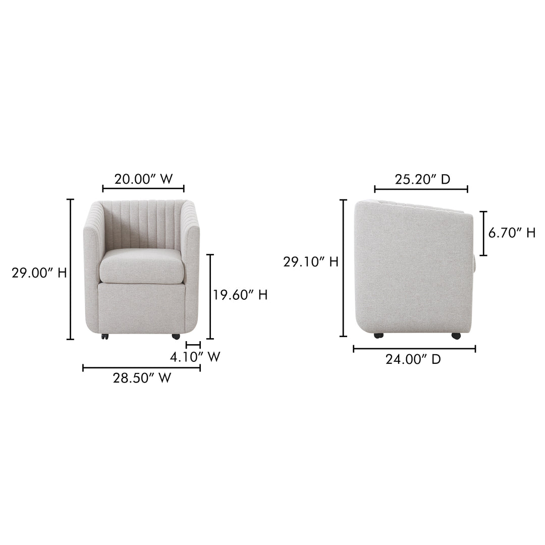 Elegant Velvet Swivel Diner Chair