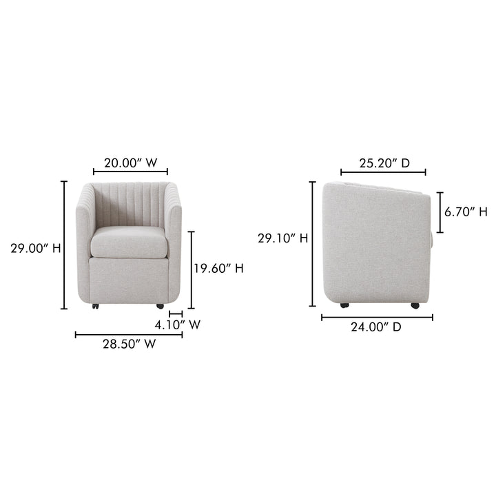 Elegant Velvet Swivel Diner Chair
