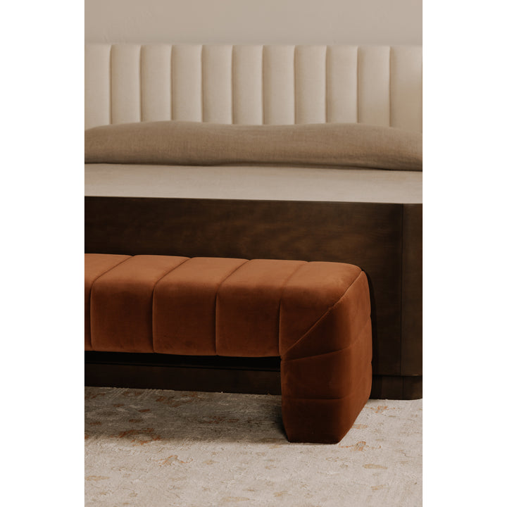 Luxe Velvet Snuggle Bench