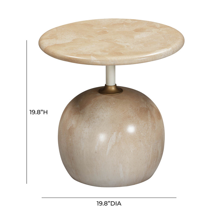 Lana Rose Faux Marble Side Table