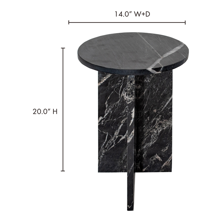 Zenstone Geometric Side Table