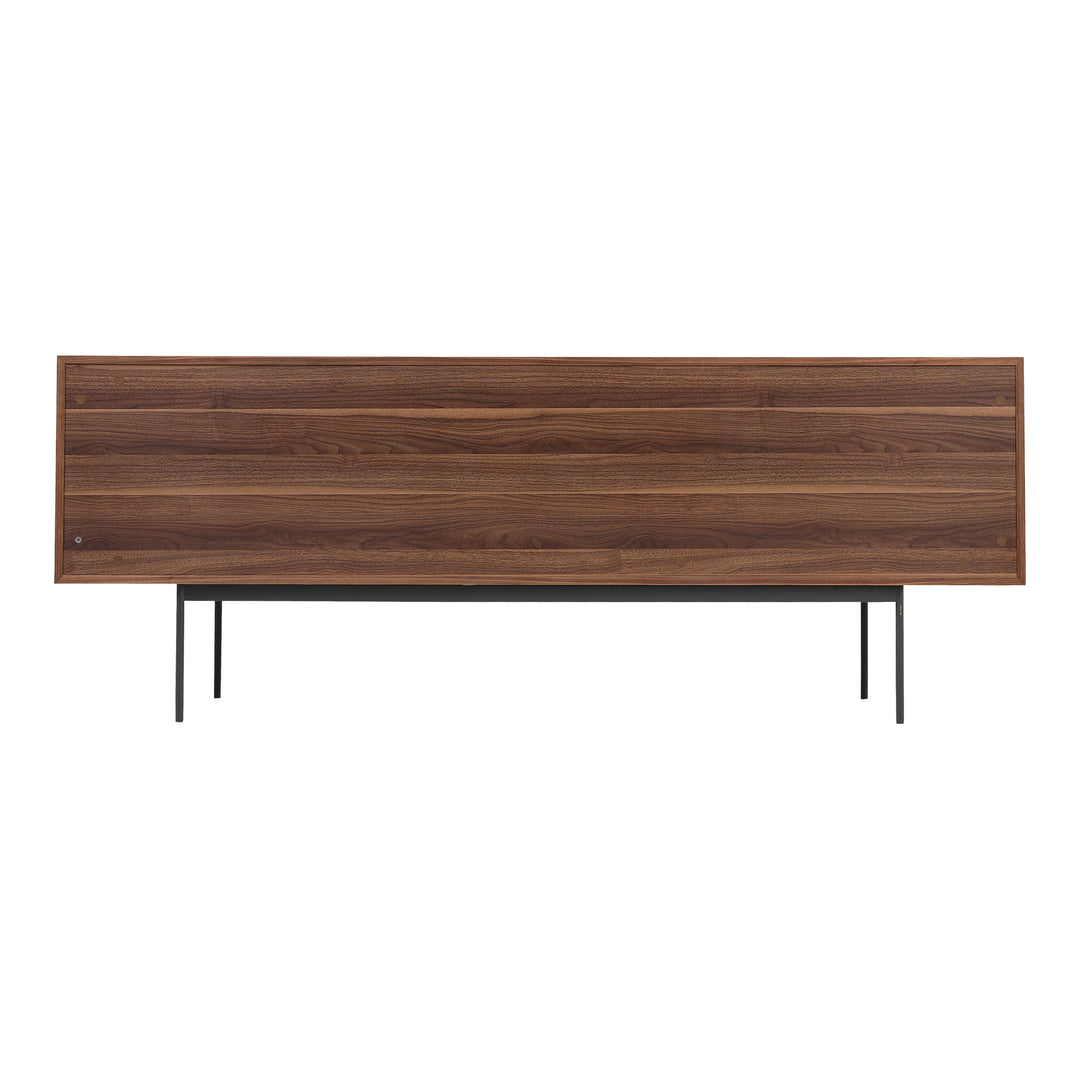 Striking Walnut & Black Corduroy Game Hub