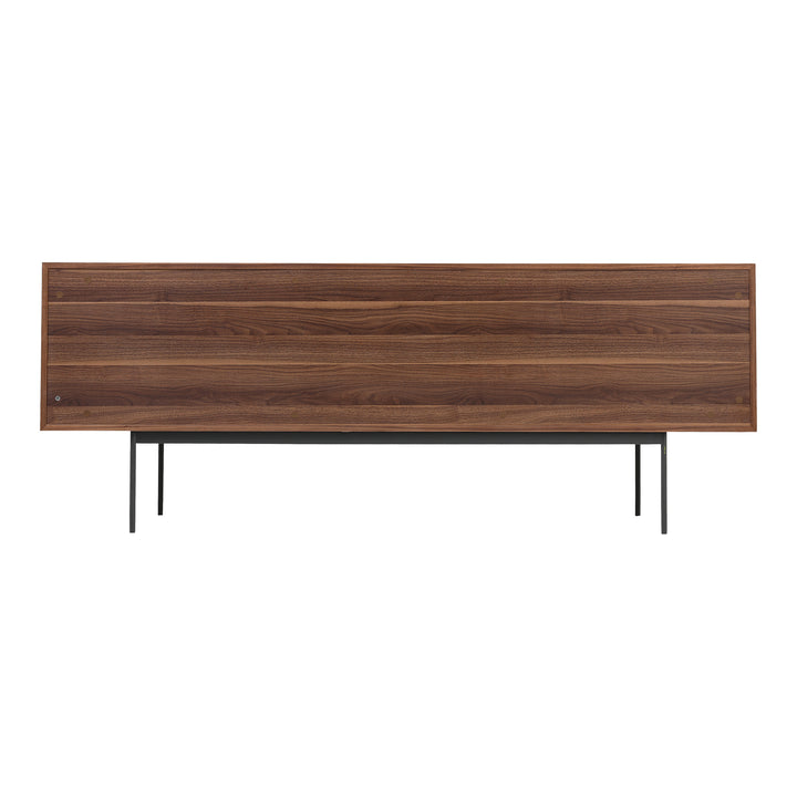 Striking Walnut & Black Corduroy Game Hub