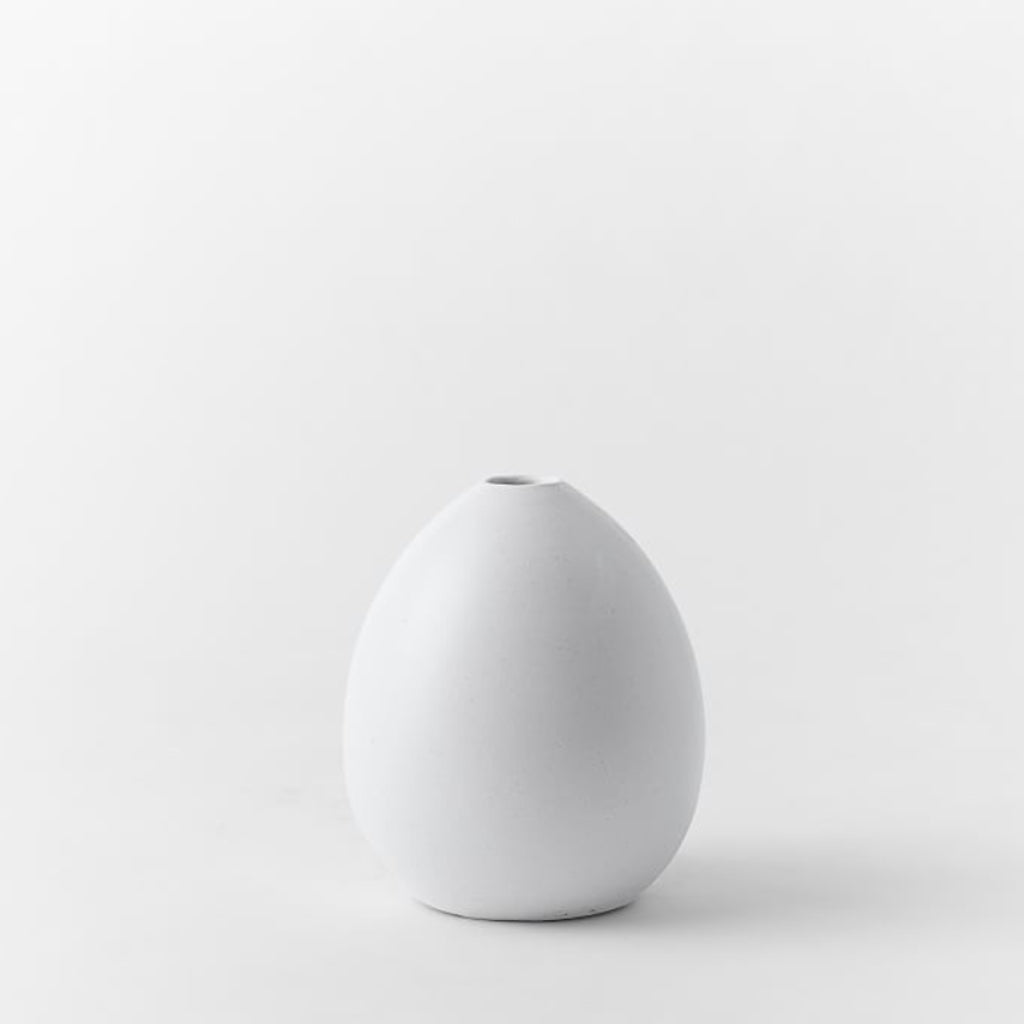 Pure White Ceramic Vases egg