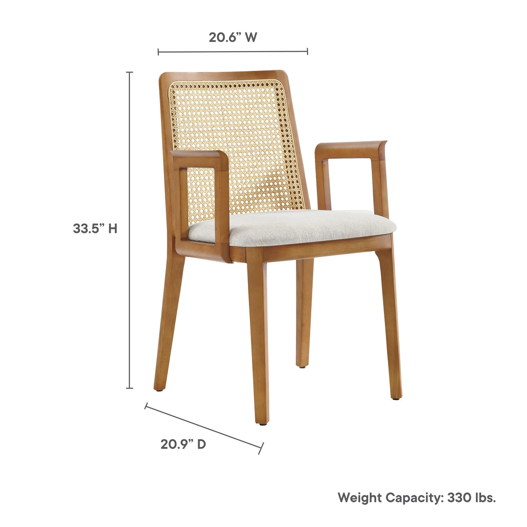 Cana Honey and Ivory Dining Armchair