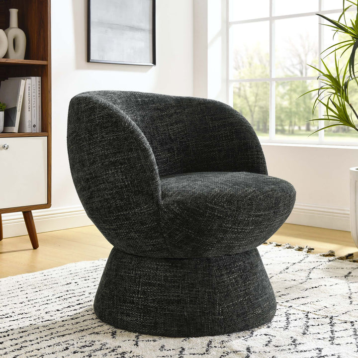 Cena Swivel Chair - Charcoal