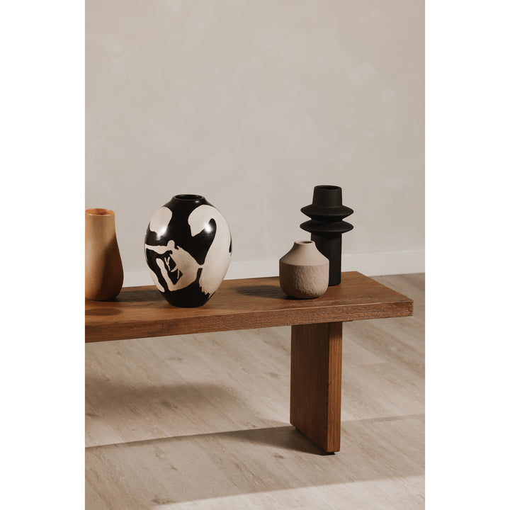 Modern Minimalist Solid Oak Dining Bench