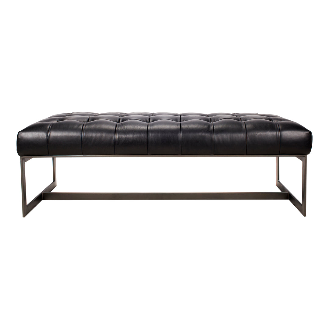 William Leather Bench