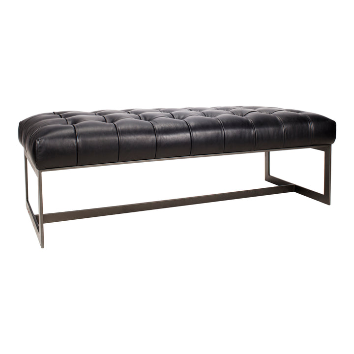 William Leather Bench