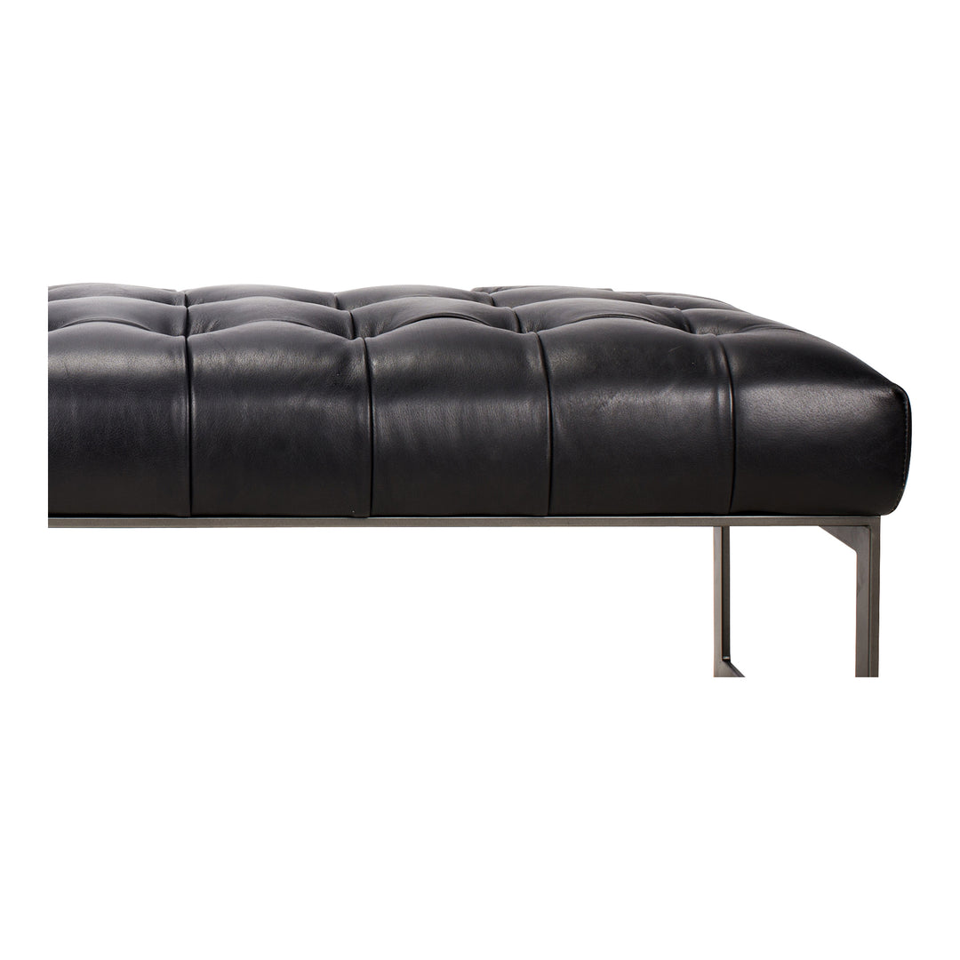 William Leather Bench