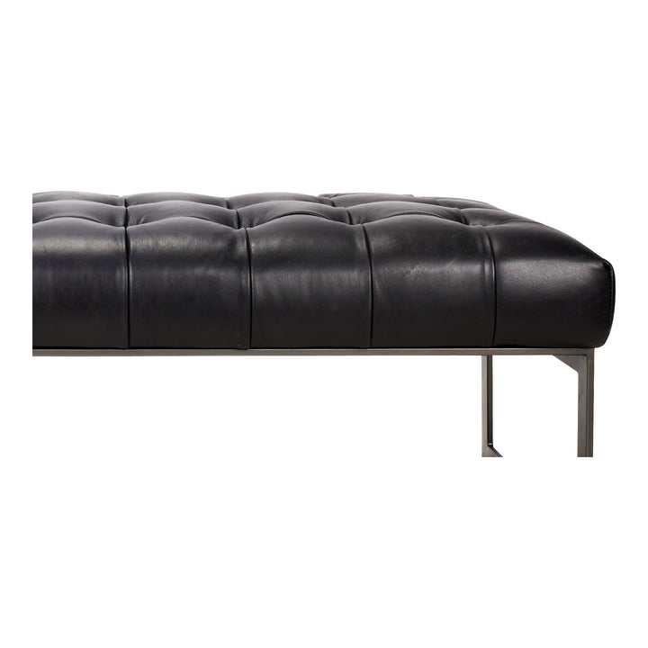 William Leather Bench