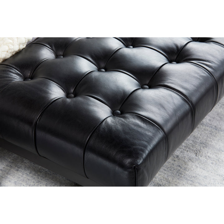 William Leather Bench