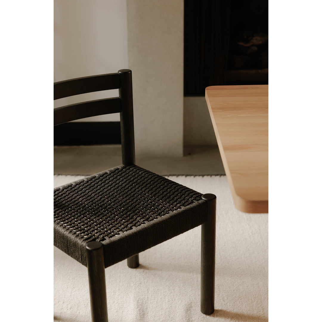 Elegant Oak-Framed Dining Chairs Duo
