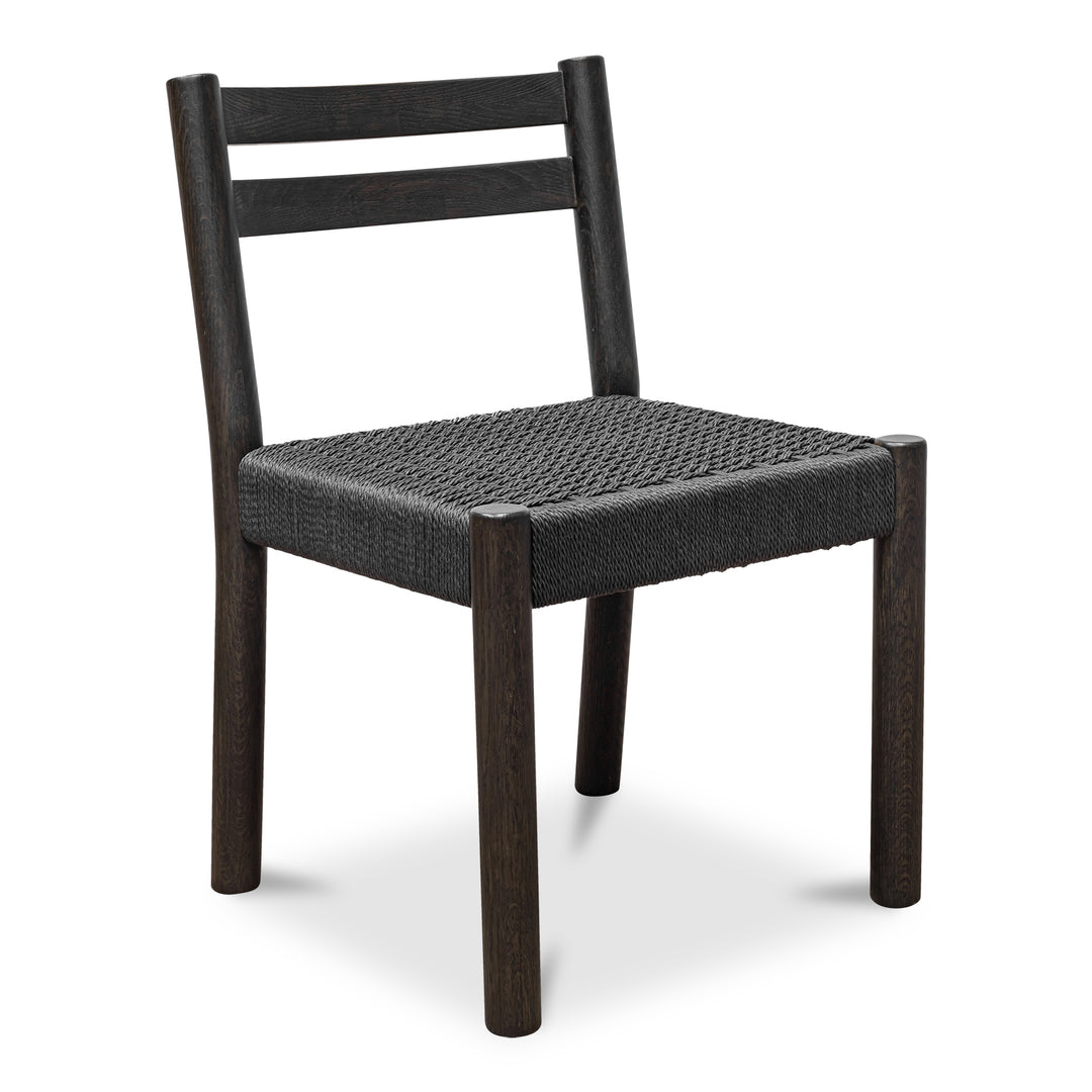 Elegant Oak-Framed Dining Chairs Duo