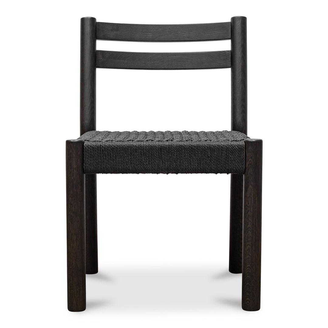 Elegant Oak-Framed Dining Chairs Duo