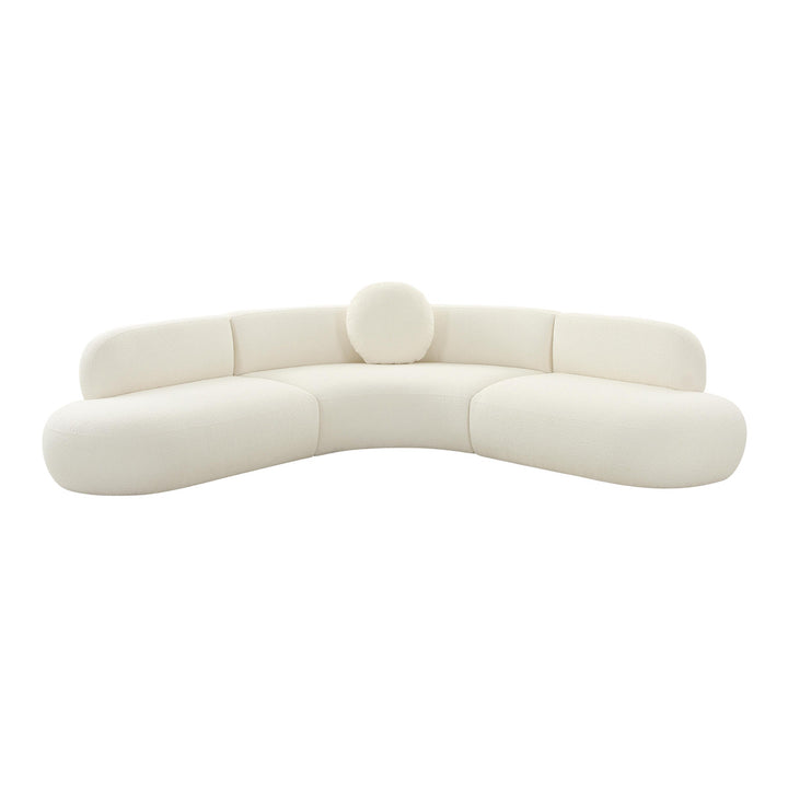 Brielle Cream Boucle Sectional