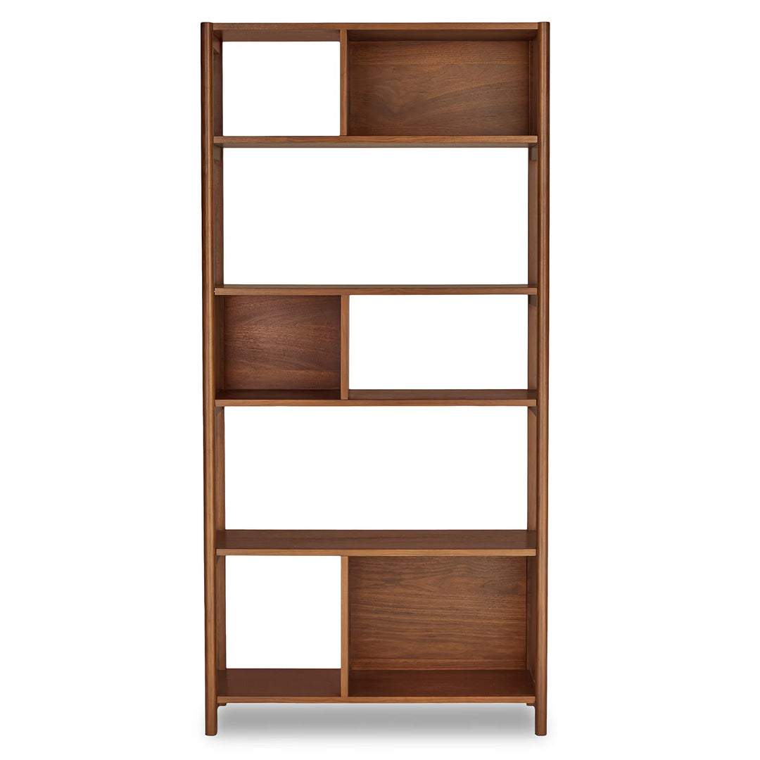 Mysen 34" Bookcase, Tall - Walnut