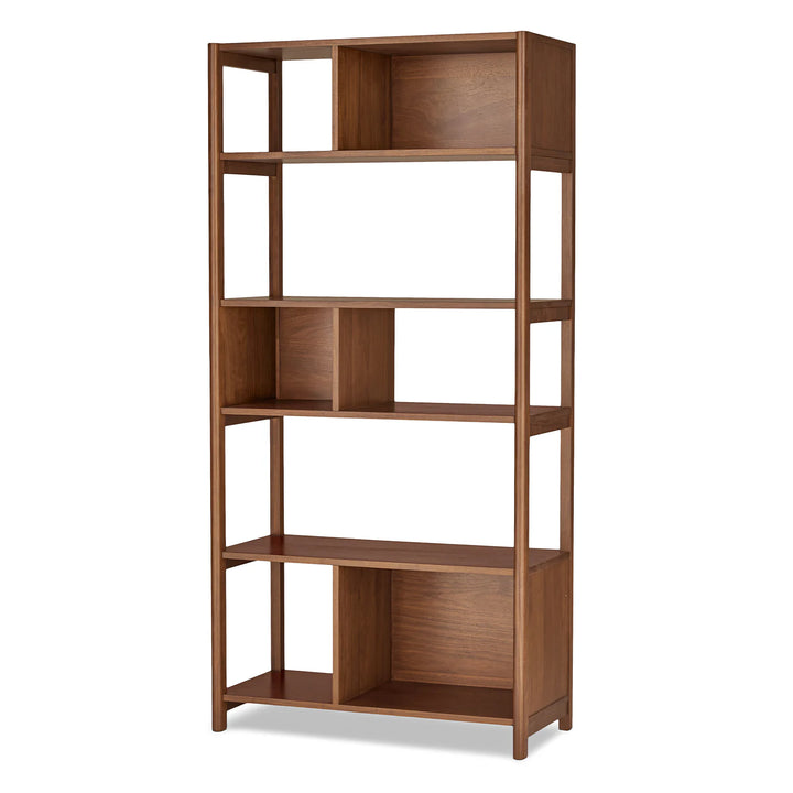 Mysen 34" Bookcase, Tall - Walnut