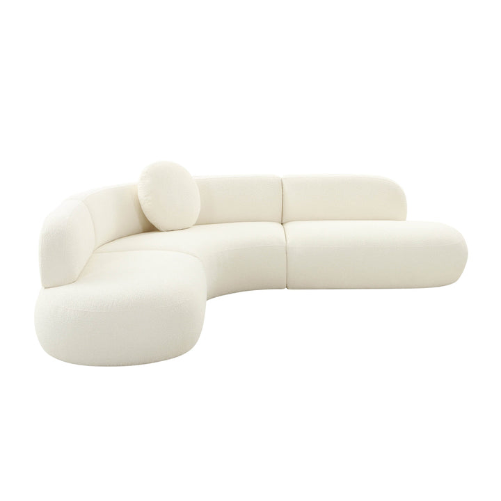 Brielle Cream Boucle Sectional