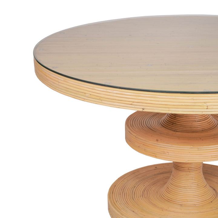 Nia Natural Rattan Round Dining Table