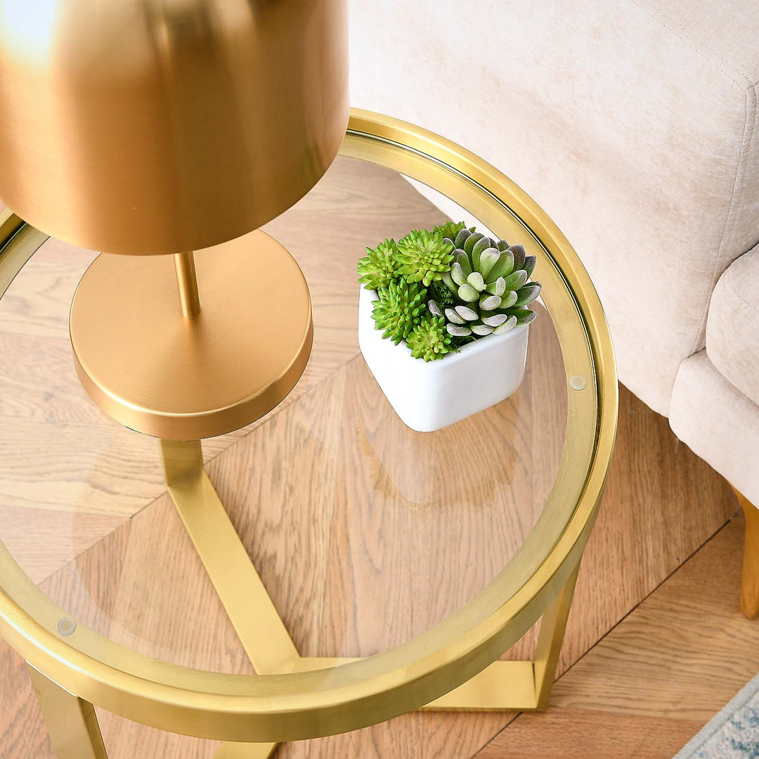 Yale Side Table Gold