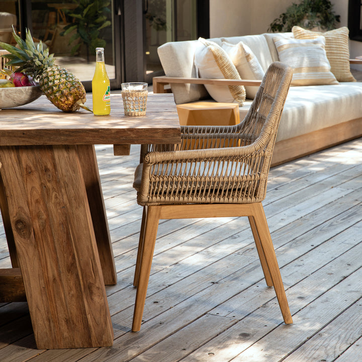 Modern Duo: Sleek Dining Chairs in Durable Foam & Waterproof Fabric