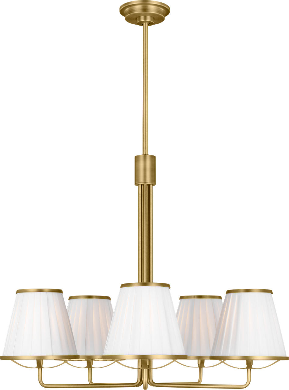 Esther Medium Chandelier Polished Nickel