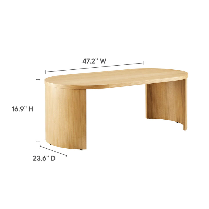 Anta Oak Oval Coffee Table