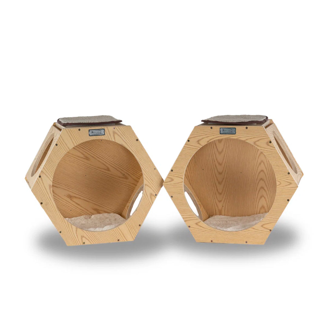 Natural Wood Wall Tree Additions Set of 2