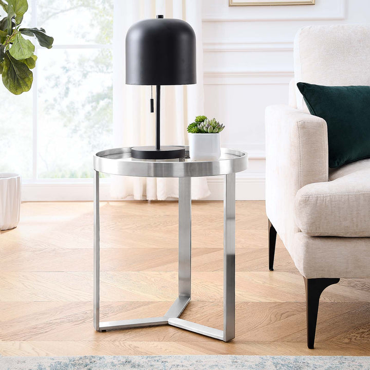 Yale Side Table Silver