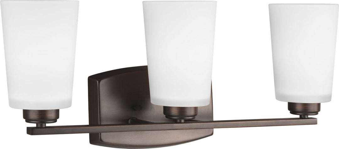 Franport Three Light Wall / Bath Sconce in Bronze