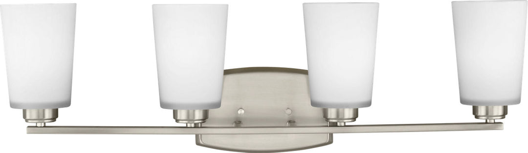 Franport Four Light Wall / Bath Sconce in Brushed Nickel