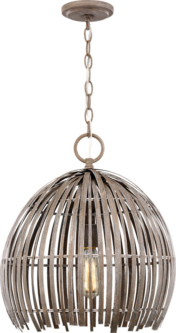 Hanalei Medium Pendant in Washed Pine Bulb(s) Not Included
