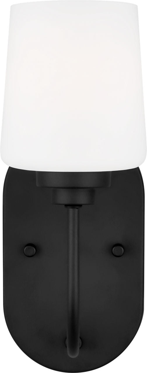 Windom One Light Wall / Bath Sconce Midnight Black