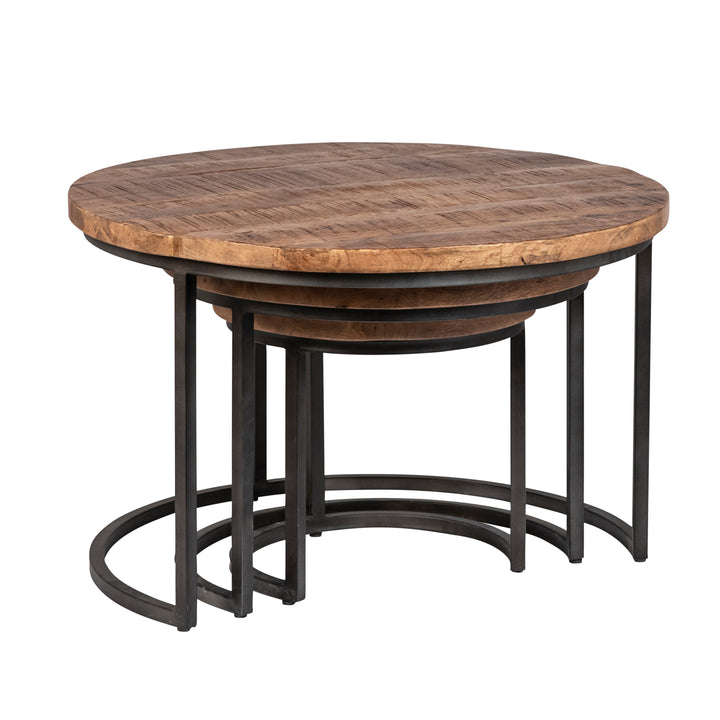 Cozy Chateau Trio: Stunning Space-Saving Coffee Tables