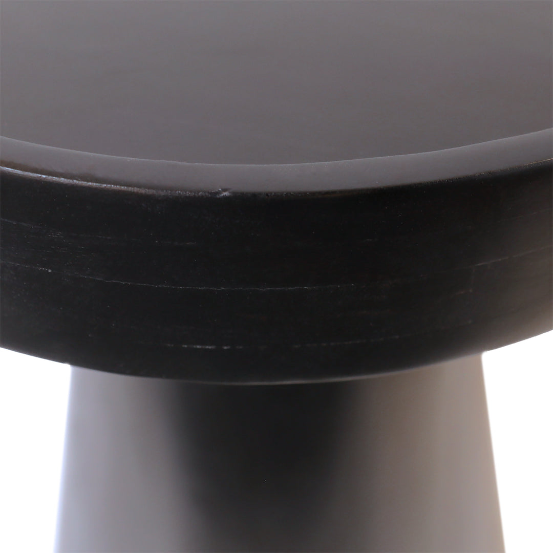 Streamlined Contemporary Black Side Table