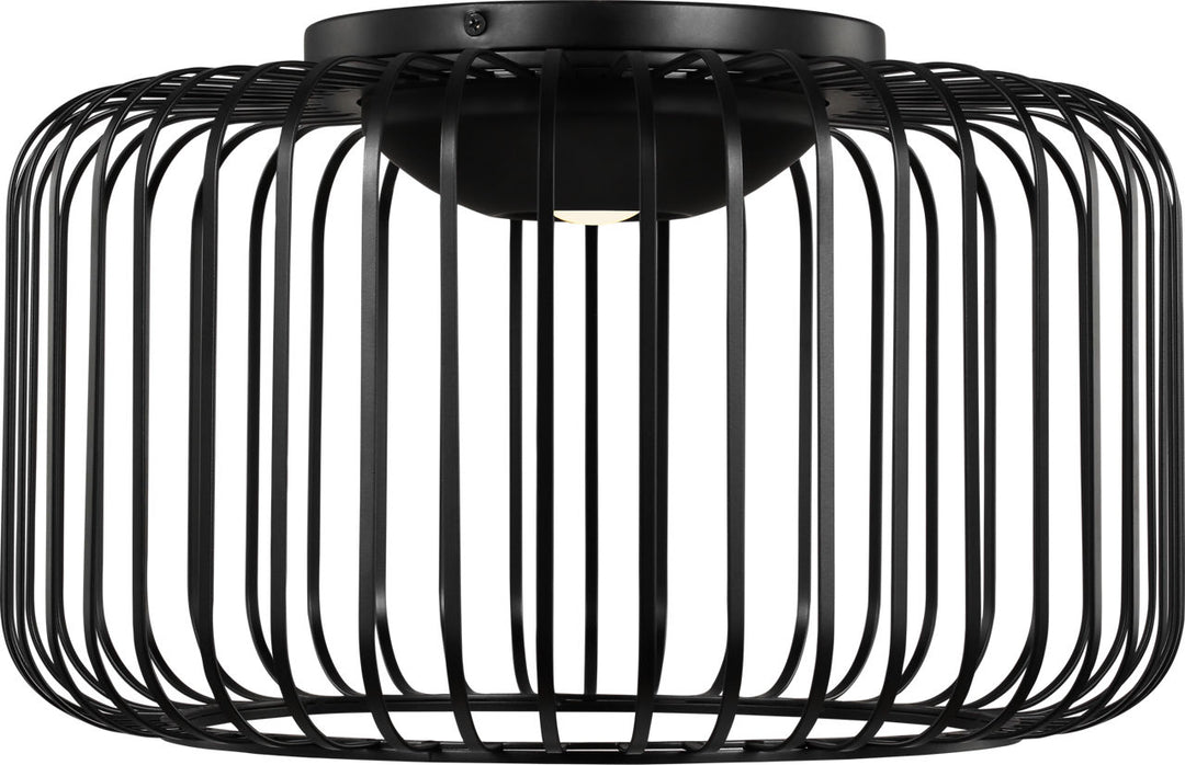 Kai 15 Flush Mount Nightshade Black 3000K 90 CRI integrated led 90 cri 3000k 120v