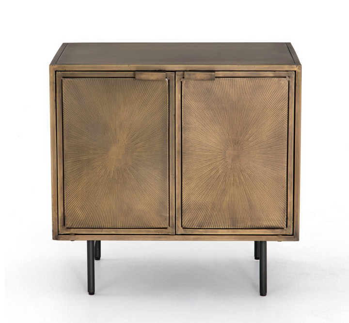 Soni Metal Cabinet Nightstand