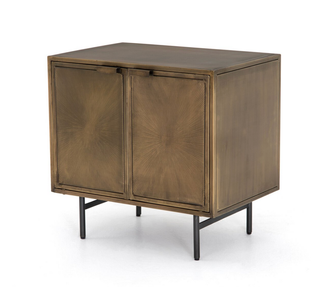 Soni Metal Cabinet Nightstand