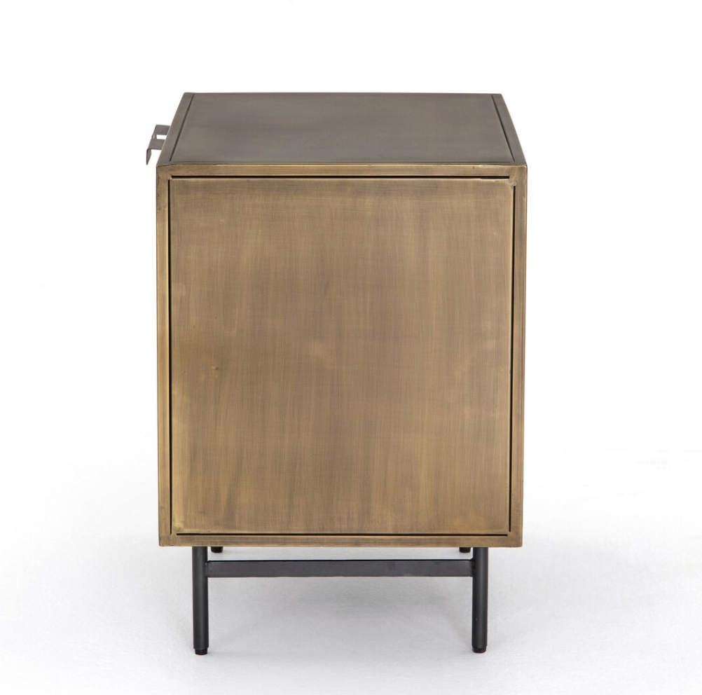 Soni Metal Cabinet Nightstand