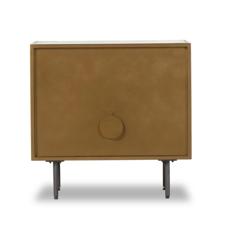 Soni Metal Cabinet Nightstand