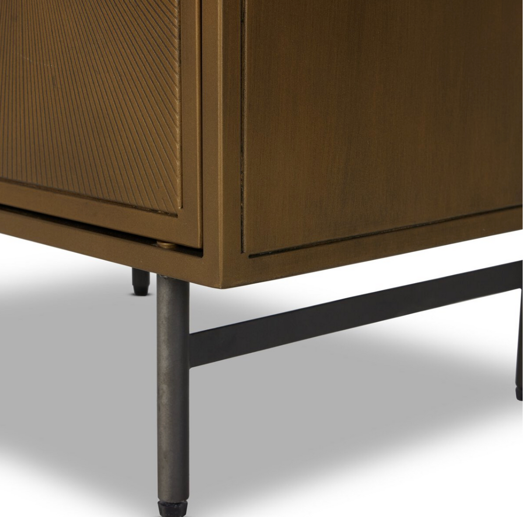 Soni Metal Cabinet Nightstand